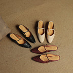 Orella – mules de cuero auténtico