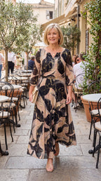Vestido maxi corte A Celine