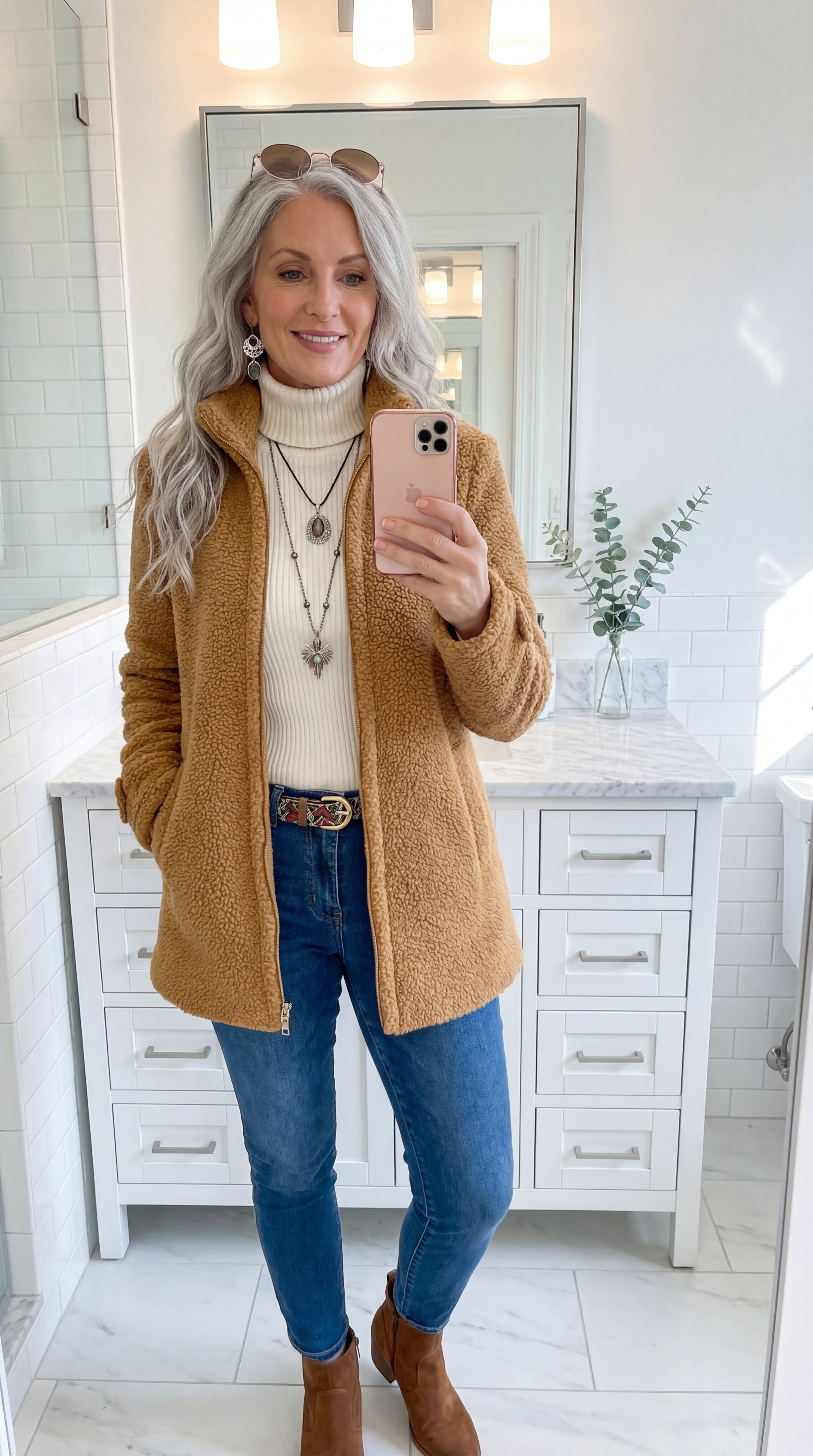 Chaqueta Cassandra con cremallera completa para mujer