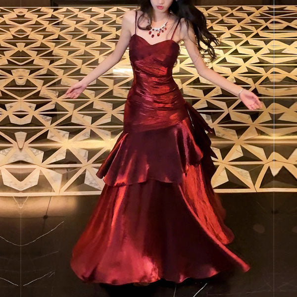 Vianne™| Vestido Largo Glamuroso con Volantes