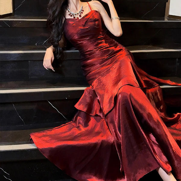 Vianne™| Vestido Largo Glamuroso con Volantes