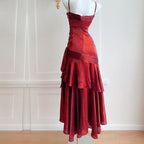 Vianne™| Vestido Largo Glamuroso con Volantes
