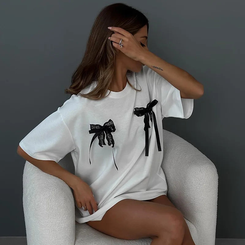 TALIE™ | Camiseta de mujer linda y cómoda con lazo