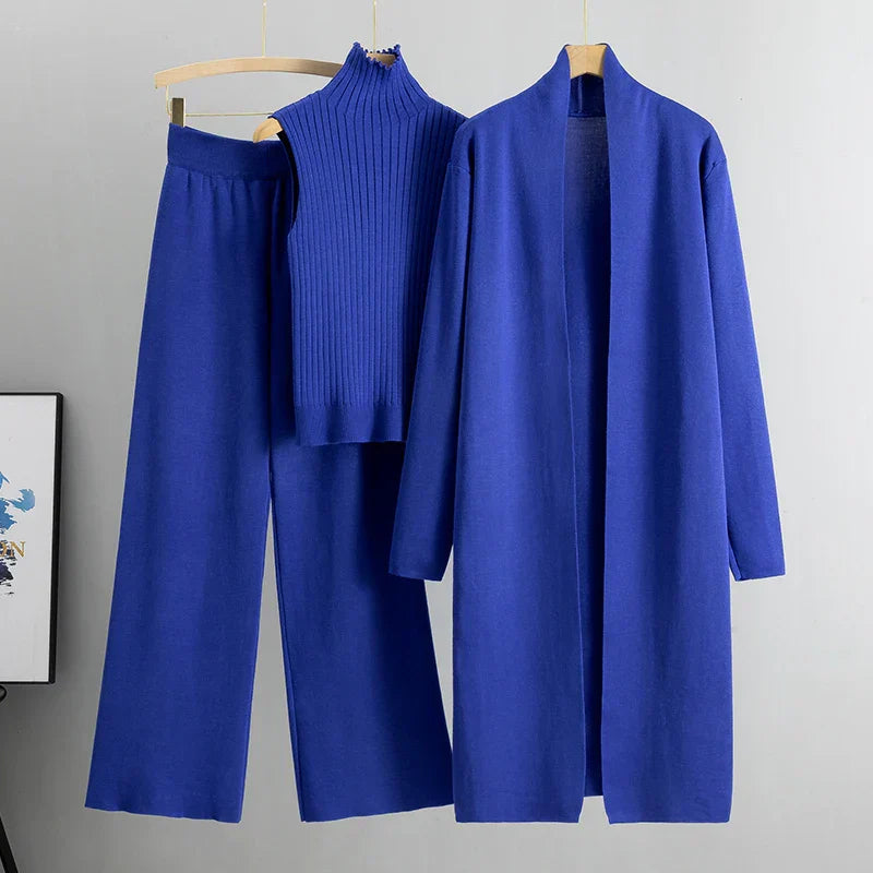 Conjunto de tres piezas Jillie™ cómodo | Estilo sin esfuerzo