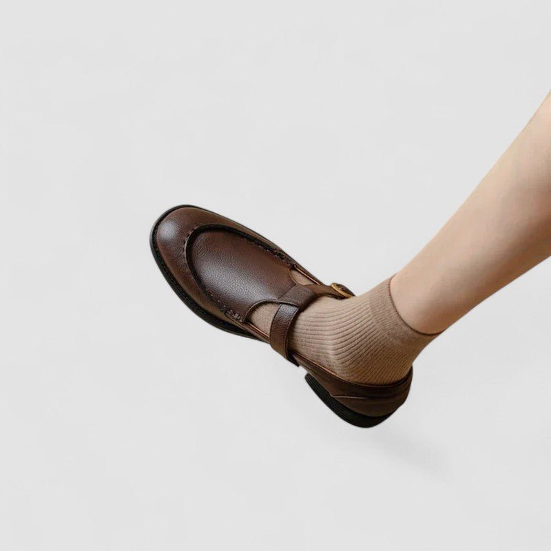 Zhelynne | Zapatos Mary Jane de punta cuadrada ortopédicos