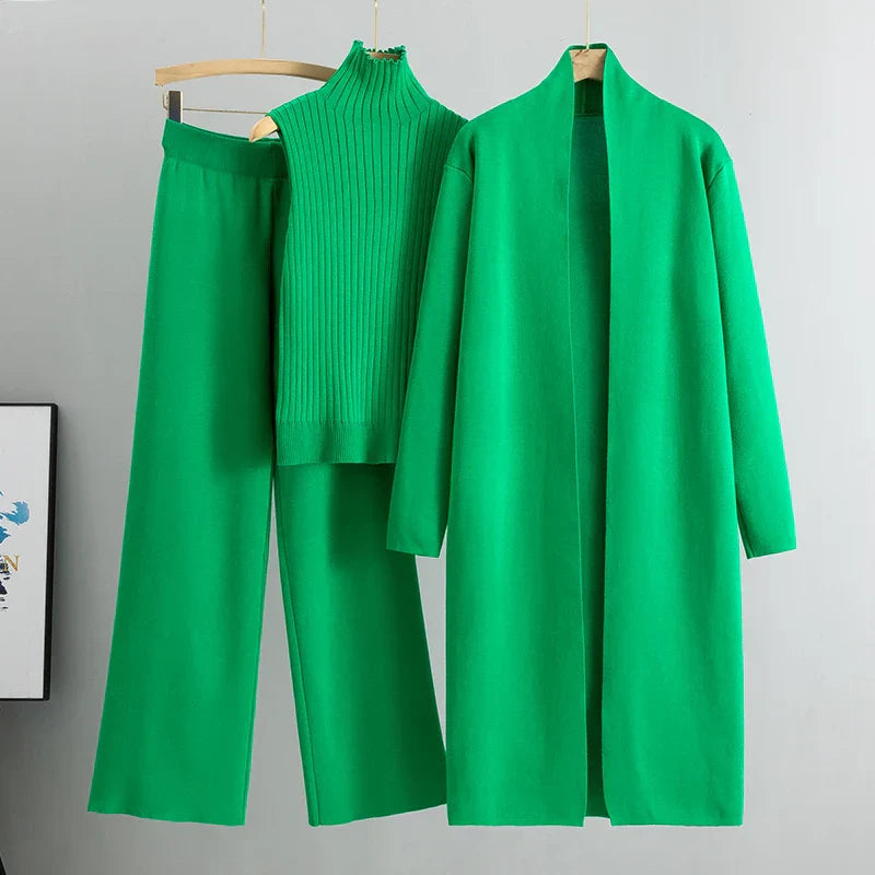 Conjunto de tres piezas Jillie™ cómodo | Estilo sin esfuerzo