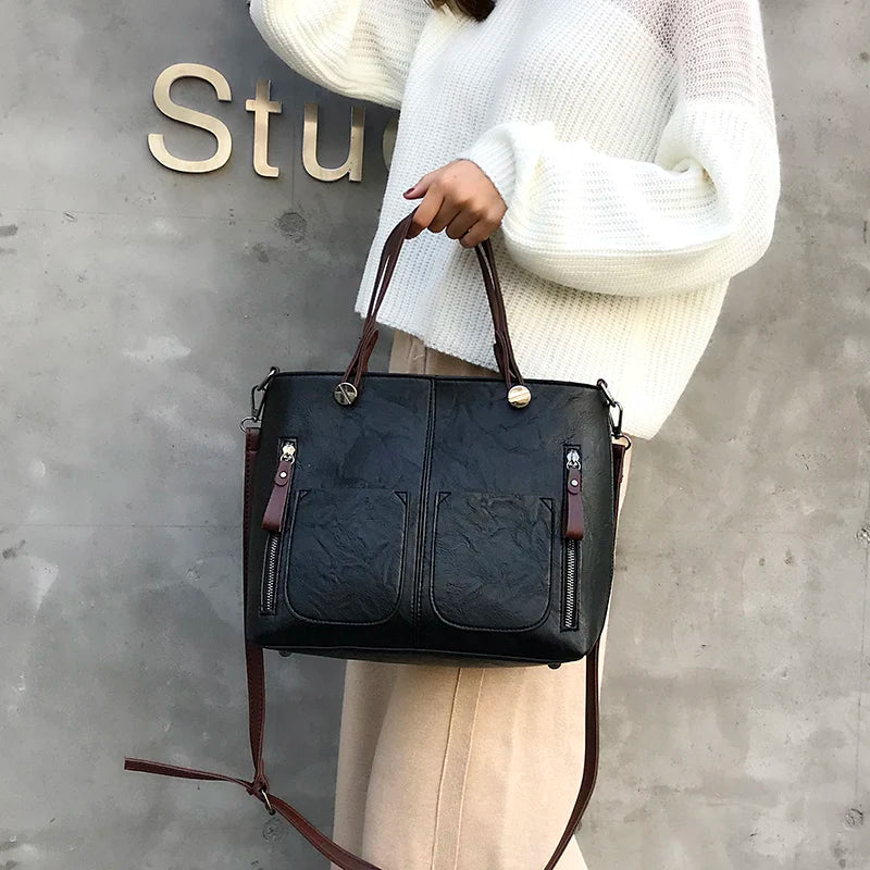 Winslet | Bolso cruzado retro icónico de cuero sintético