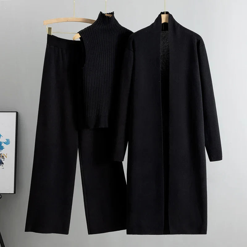 Conjunto de tres piezas Jillie™ cómodo | Estilo sin esfuerzo