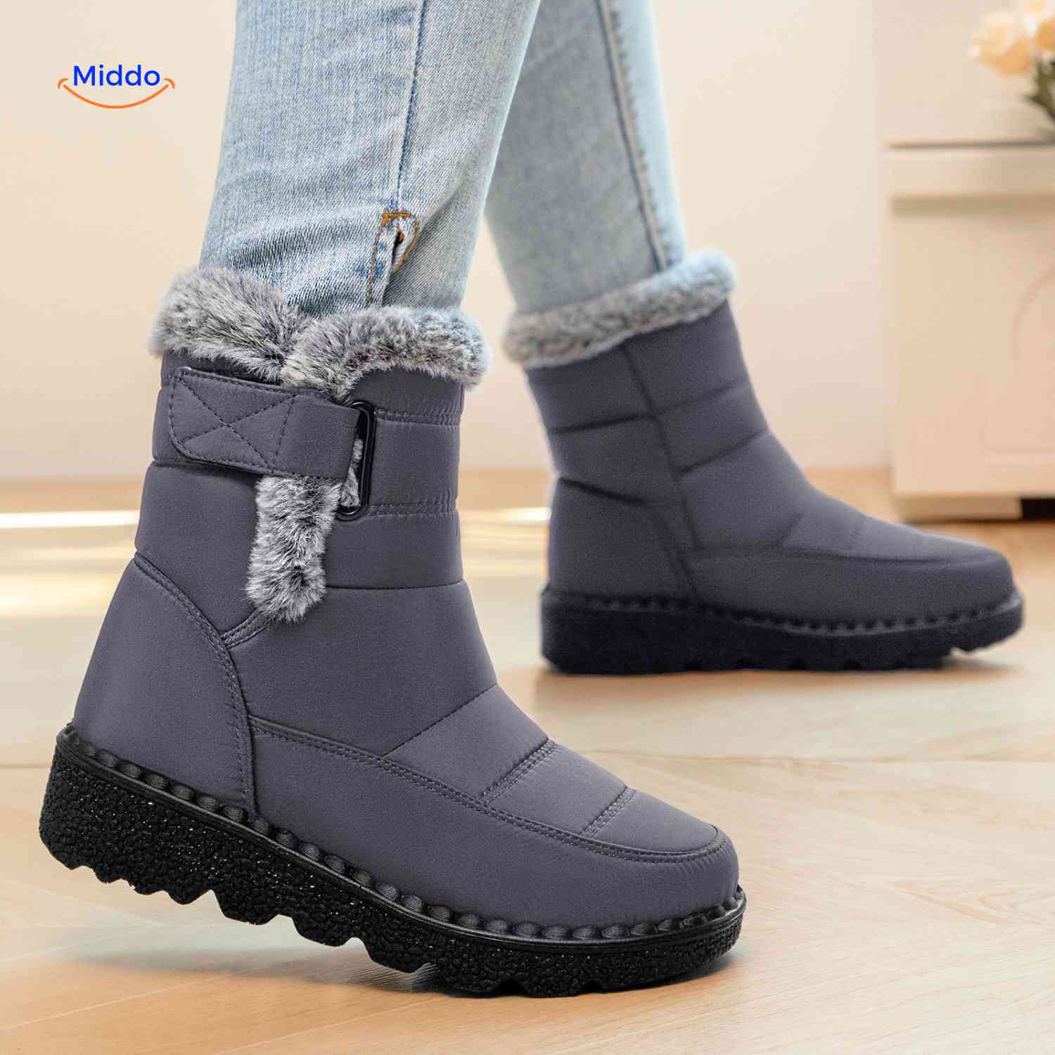 Botas de Invierno SnowBoots™ - cálidamente forradas, antideslizantes y repelentes al agua