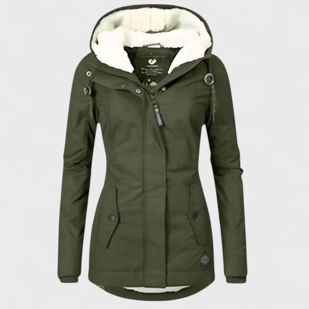 Anna | Chaqueta de invierno impermeable con capucha