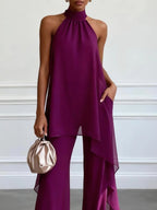 SEMME | ELEGANTE CONJUNTO HALTER PARA MUJER
