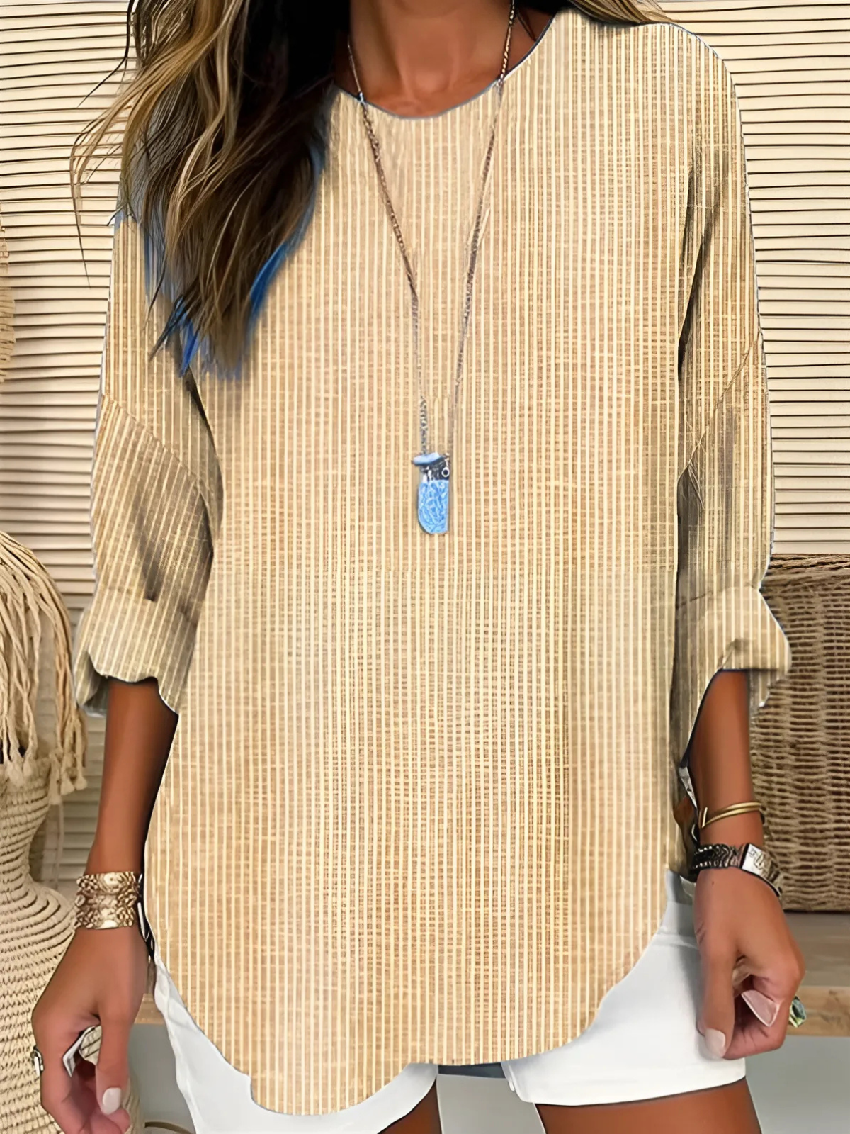 Rhea | Blusa Clásica a Rayas
