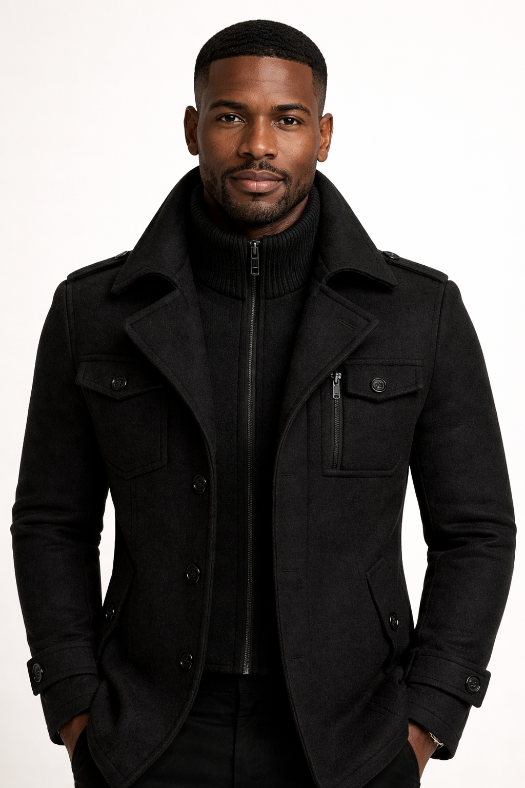 Chaqueta de invierno para hombre atemporal - Adecuada para el trabajo y el ocio