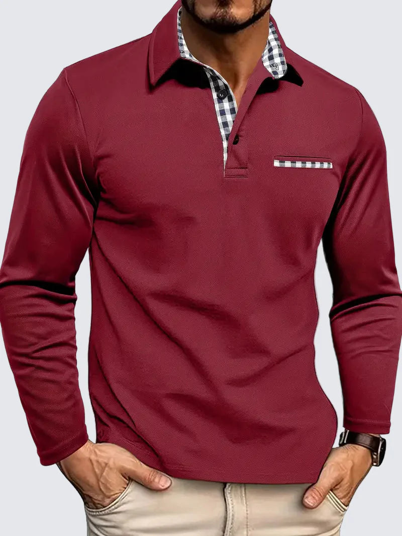 Milan | Poloshirt met lange mouwen
