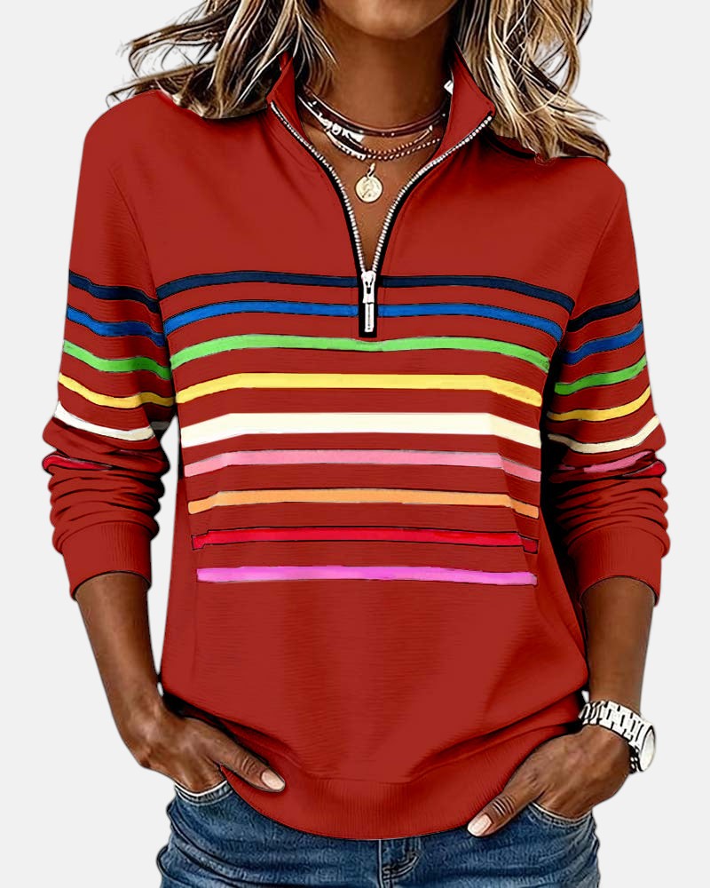 Wren | Sudadera clásica de algodón con cremallera para la comodidad de cada día