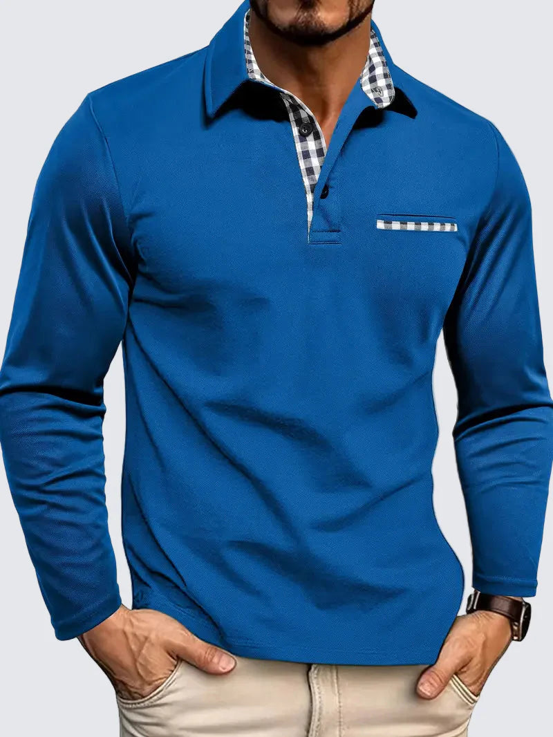 Milan | Poloshirt met lange mouwen