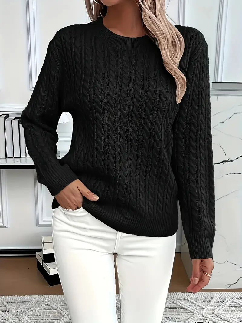 Elise | Comfortabele Kabeltrui met Tijdloze Stijl