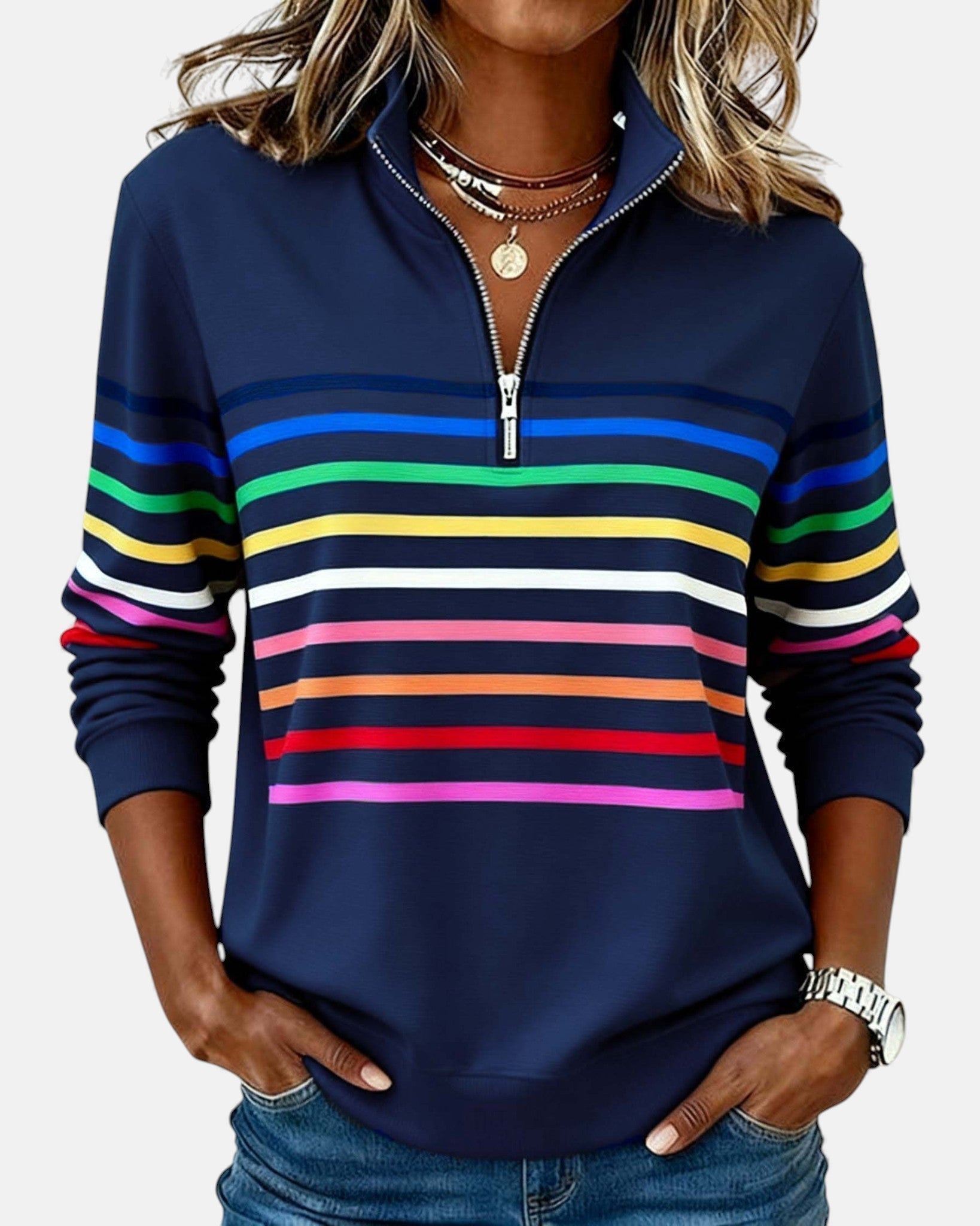 Wren | Sudadera clásica de algodón con cremallera para la comodidad de cada día