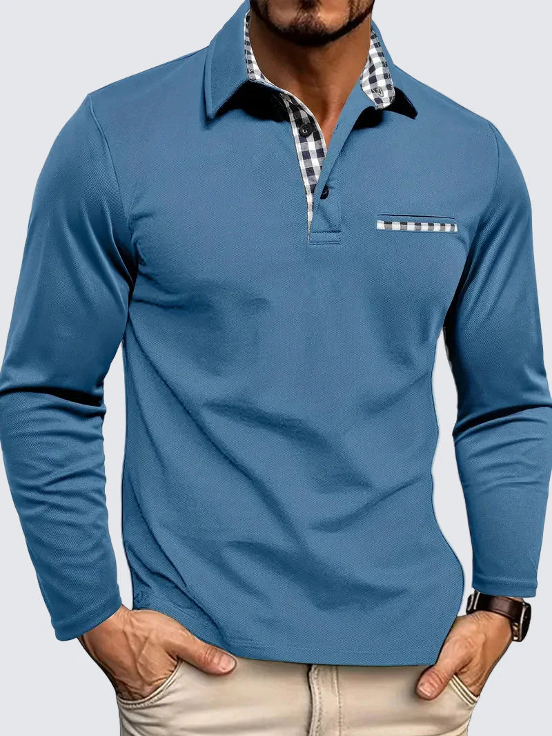 Milan | Poloshirt met lange mouwen
