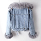 Aurelia – Chaqueta vaquera con forro de piel sintética