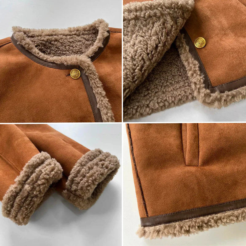 Aubrielle™ | Chaqueta con forro de piel de cordero