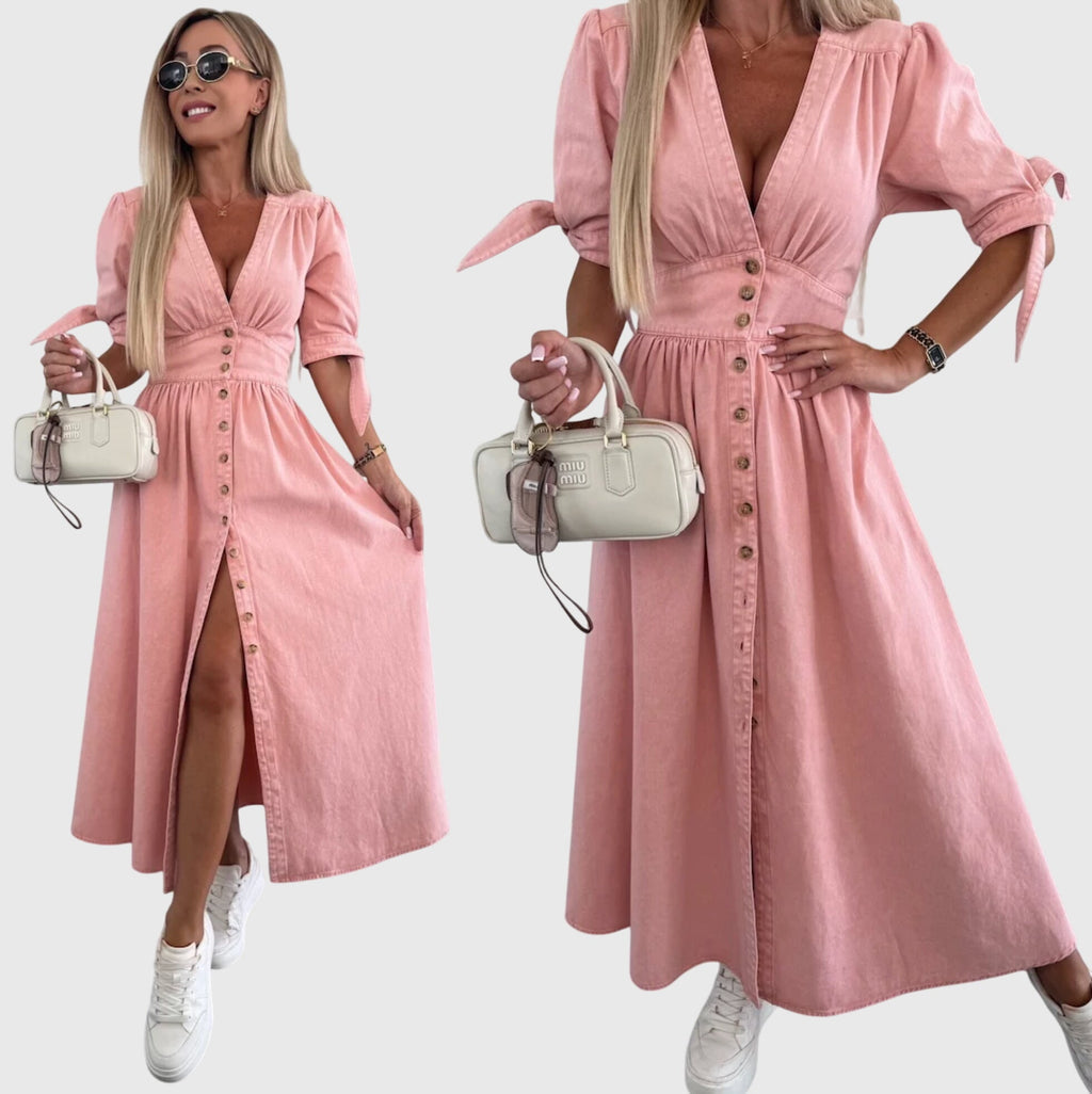 Sophia™ | Vestido elegante de mezclilla