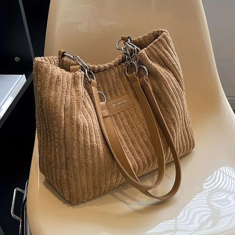 Ónix | Bolso Tote de Pana de Gran Capacidad