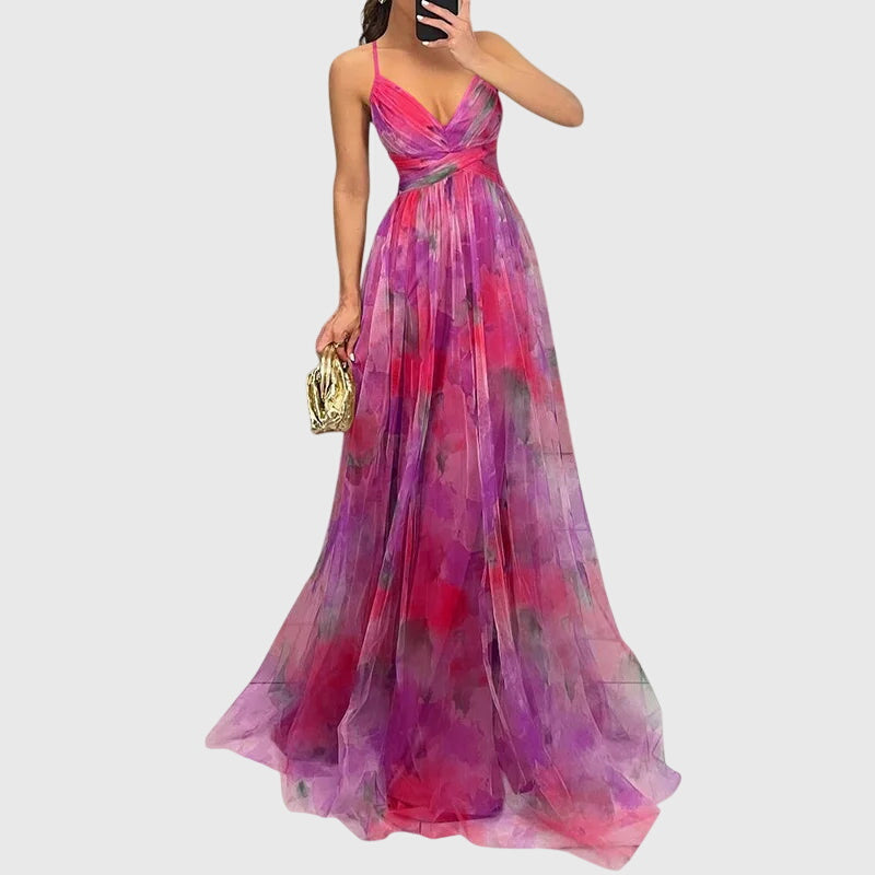 Giselle™ | Vestido maxi floral para mujer