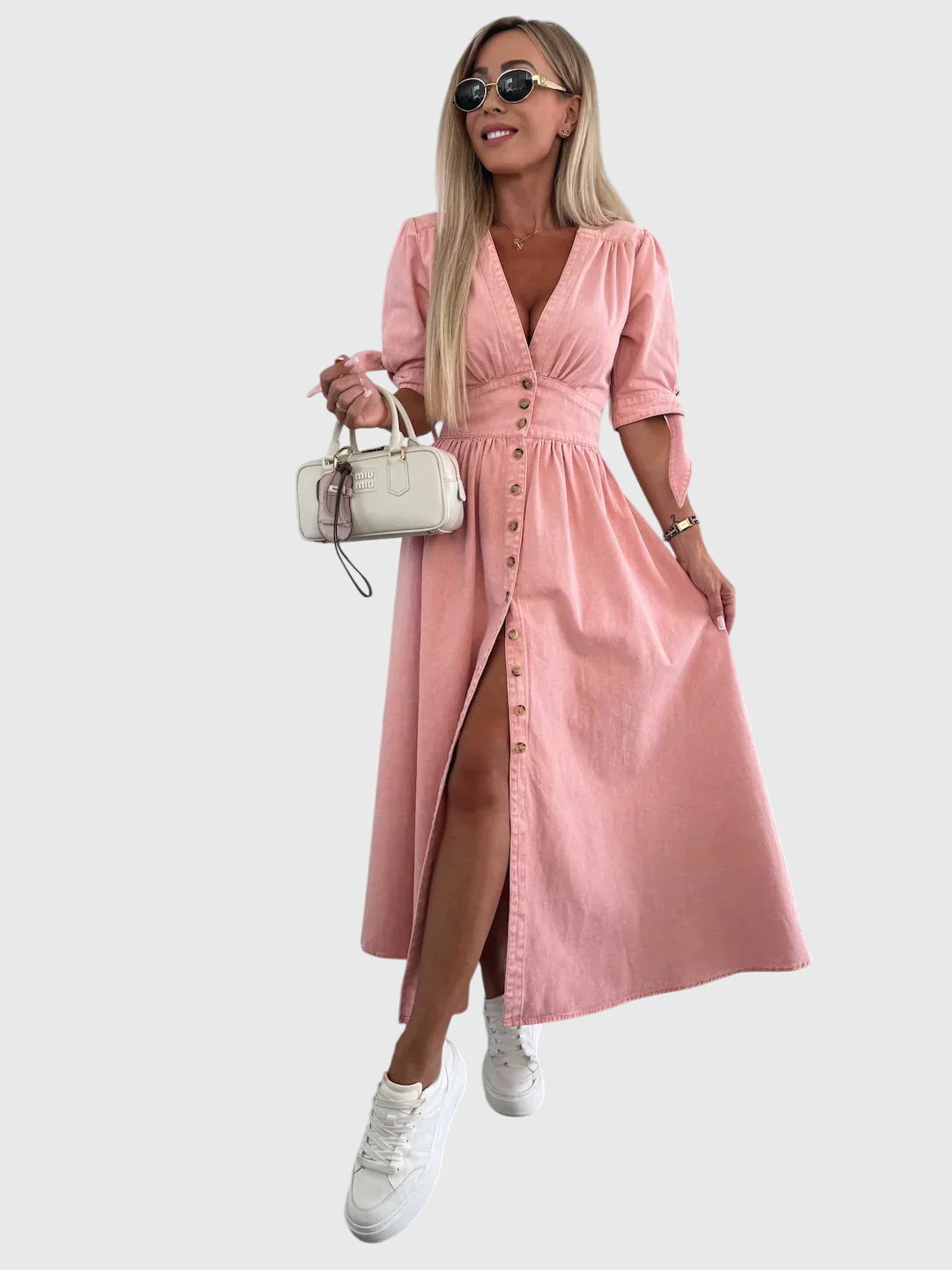 Sophia™ | Vestido elegante de mezclilla