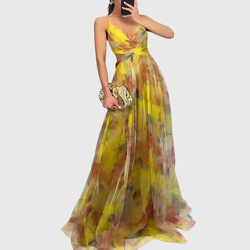 Giselle™ | Vestido maxi floral para mujer