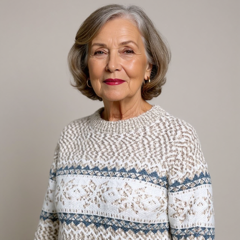 Clásico suéter de lana islandesa