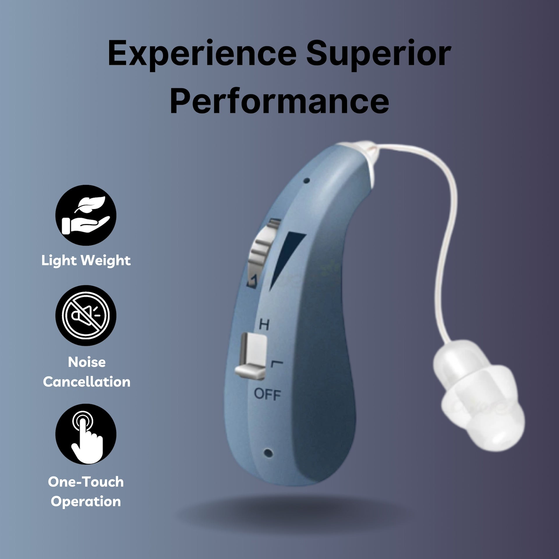 Audífonos recargables BTE ClearSound HeaSouls™️ (par de 2)