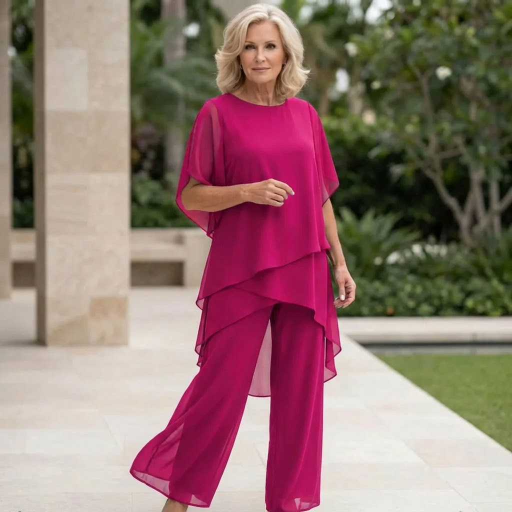 Kimmy | Top drapear con pantalón palazzo