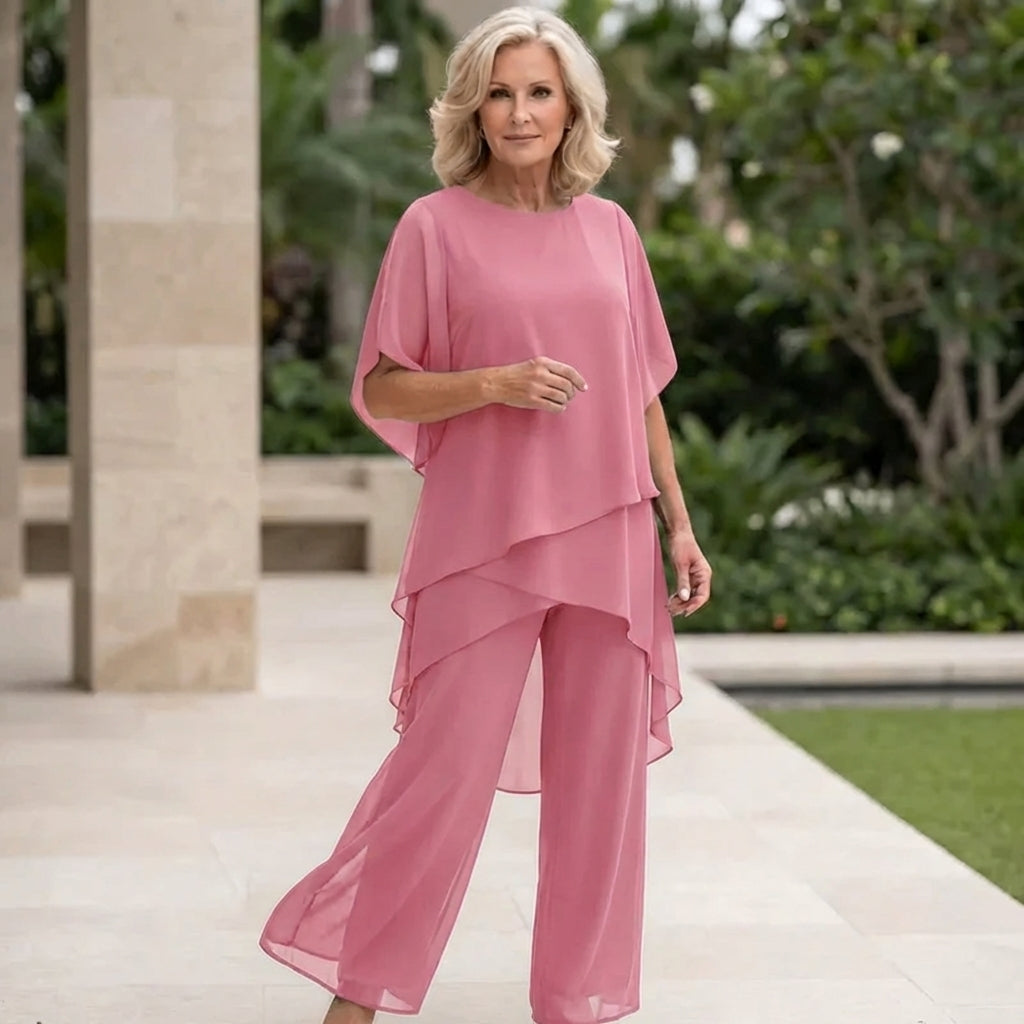 Kimmy | Top drapear con pantalón palazzo