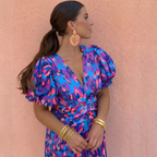 Tora™ | Vestido con mangas plisadas