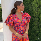 Tora™ | Vestido con mangas plisadas