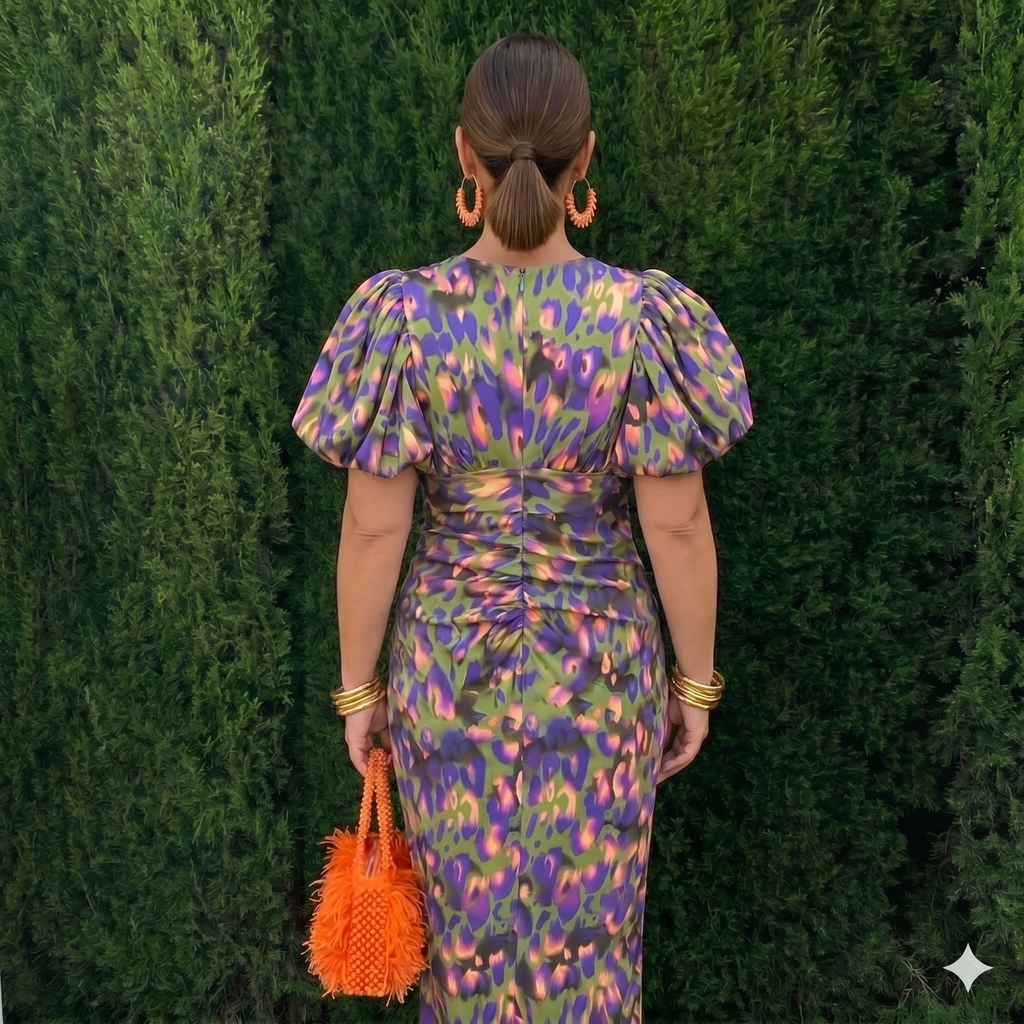 Tora™ | Vestido con mangas plisadas