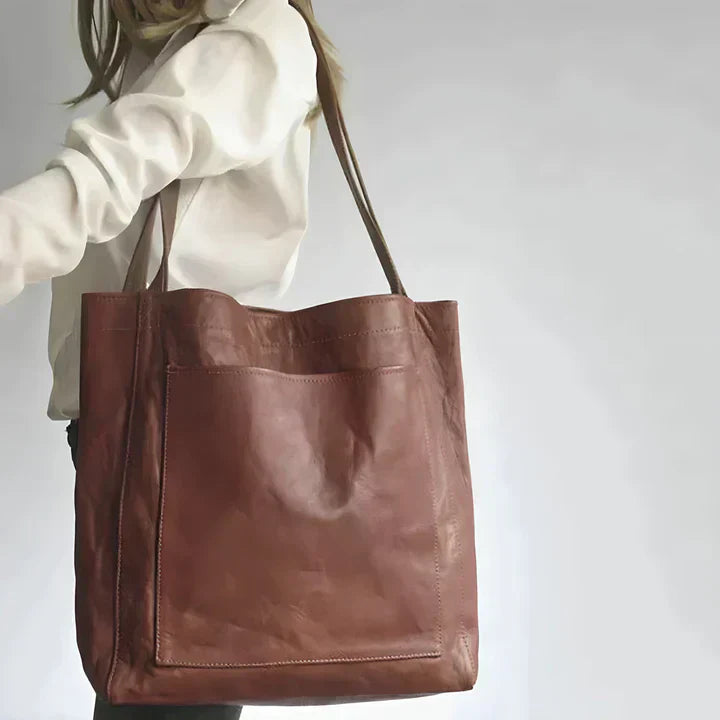 Tesalia | Bolso Tote Clásico de Piel
