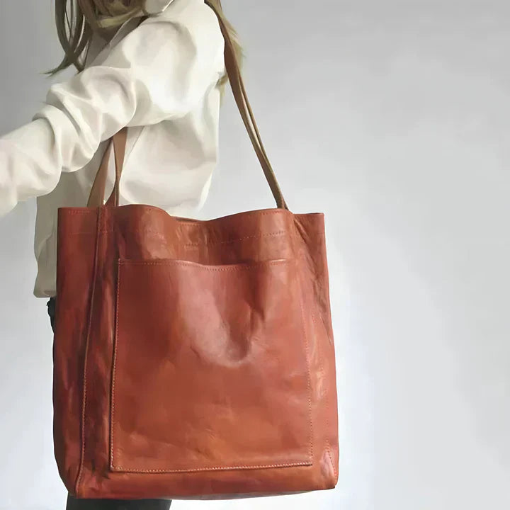 Tesalia | Bolso Tote Clásico de Piel