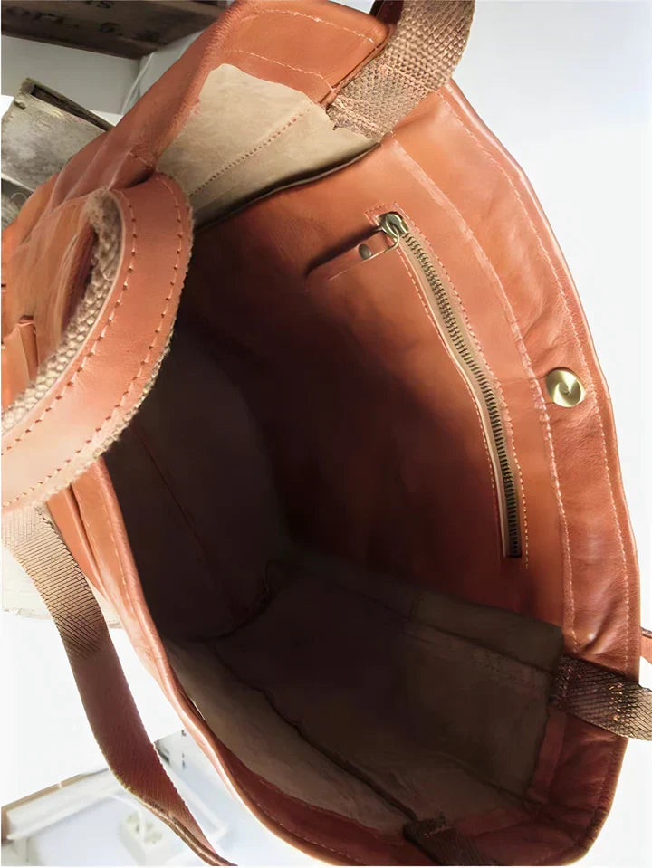 Tesalia | Bolso Tote Clásico de Piel