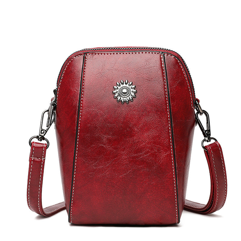 Viena | Bolso de mano mini compacto de color liso