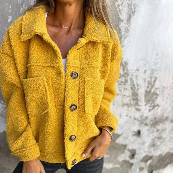 Iris™ | Chaqueta corta de lana con solapas