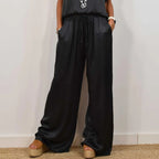 Conjunto Elegante de Dos Piezas Rita™ | Blusa Fluida y Pantalones de Pierna Ancha