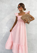 VESTIDO VICHY PROVENZA NIDO DE ABEJA
