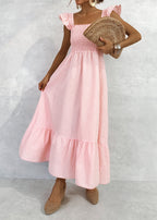 VESTIDO VICHY PROVENZA NIDO DE ABEJA