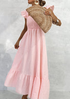 VESTIDO VICHY PROVENZA NIDO DE ABEJA
