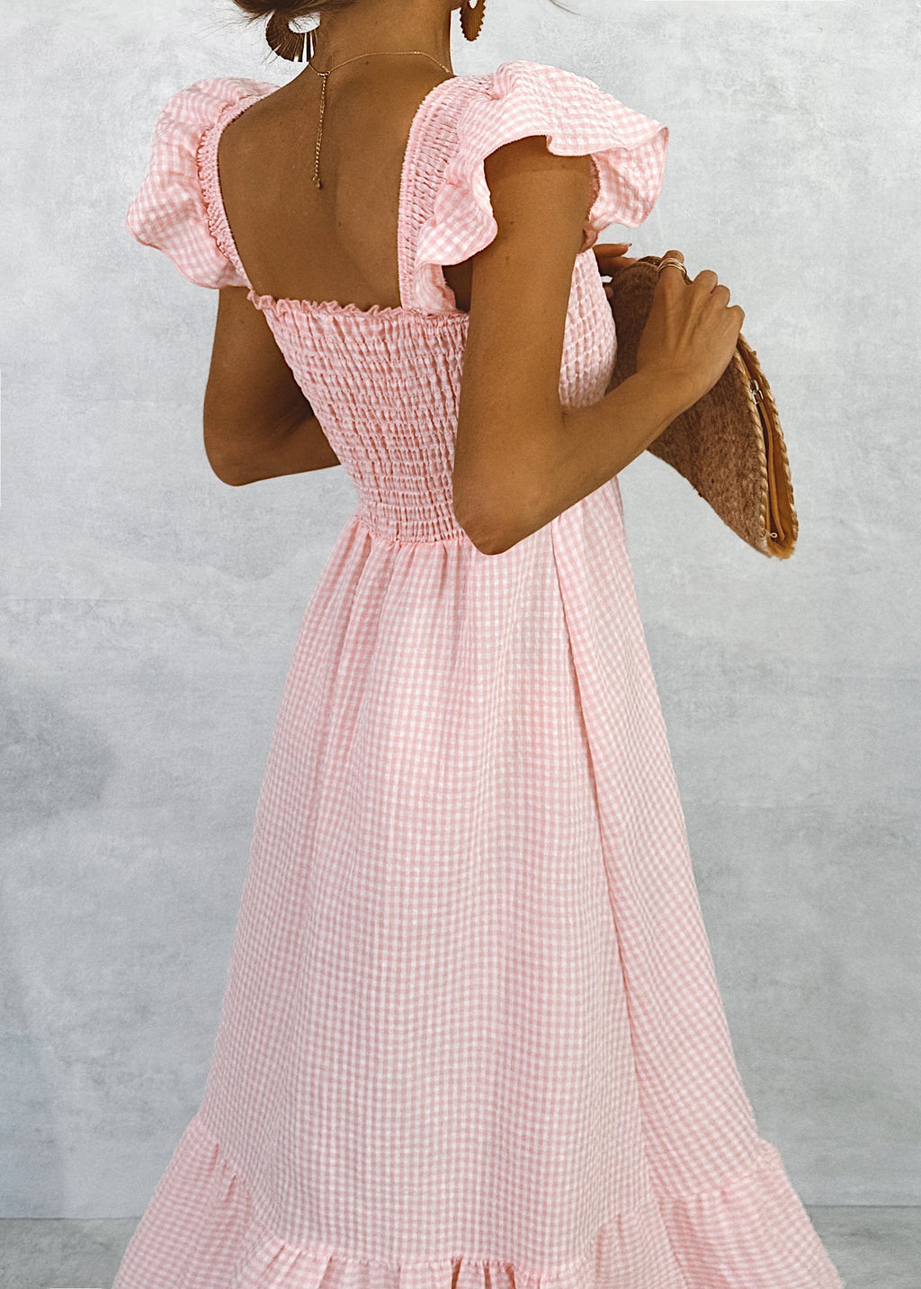 VESTIDO VICHY PROVENZA NIDO DE ABEJA